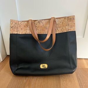 Ralph Lauren genuine leather tote